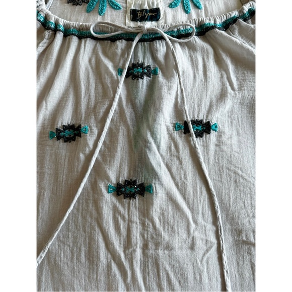 Biya Johnny Was Gauze Embroidered Blouse - Picture 6 of 8